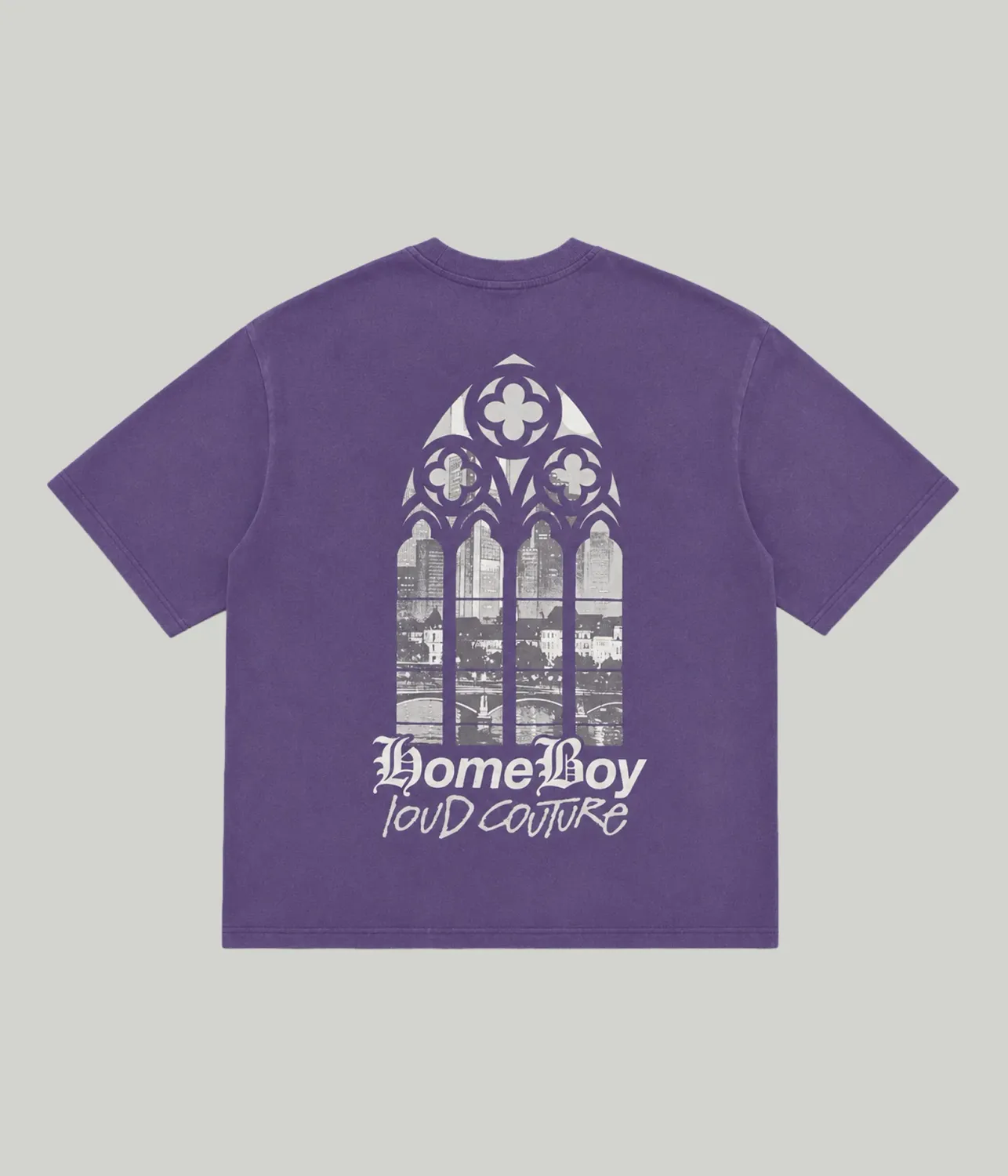 HOME BOYWINDOW TEE LILAC WASHED