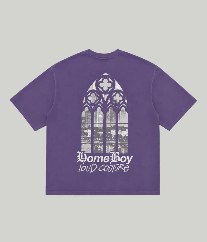 HOME BOYWINDOW TEE LILAC WASHED