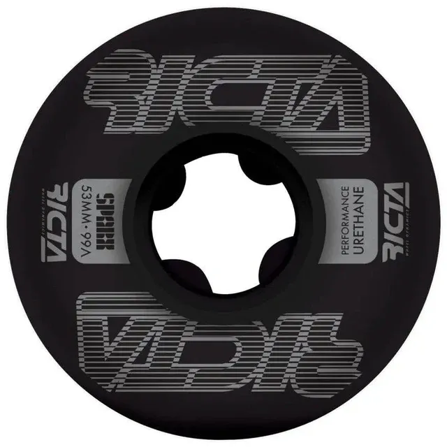 Ricta Framework Sparx 99a Skateboard Wheels - Black 53mm