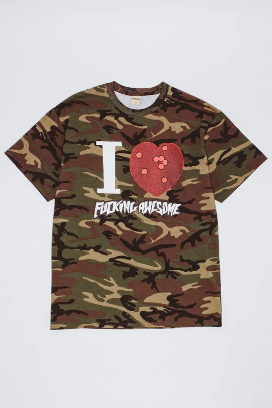 FUCKING AWESOME I HEART FA TEE CAMO
