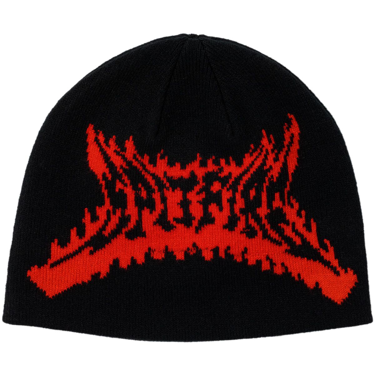 SPITFIRE FLAME OUT SKULLY BEANIE BLACK/RED