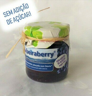 COMPOTA DE MIRTILO BEIRABERRY ADOÇADA COM STEVIA (250g) COMPOTA DE MIRTILO BEIRABERRY ADOÇADA COM STEVIA (250g)
