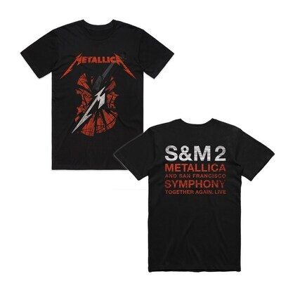 Metallica - S & M2 Scratch Cello - Black Tee
