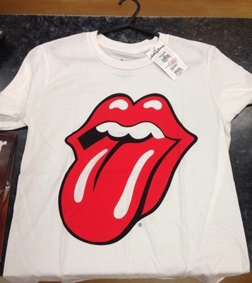 The Rolling Stones Tongue White