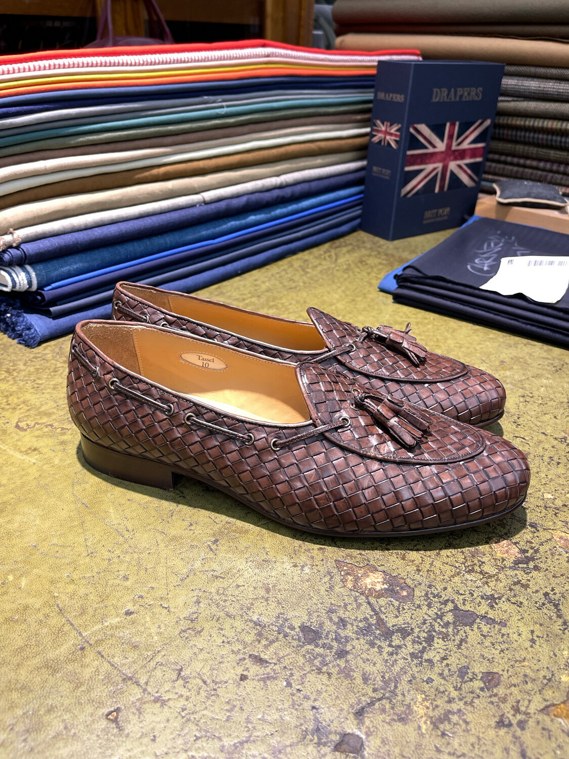Classichina mocassino intrecciato con Tassel