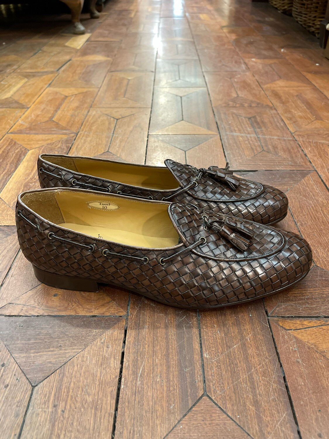 Classichina mocassino intrecciato con Tassel