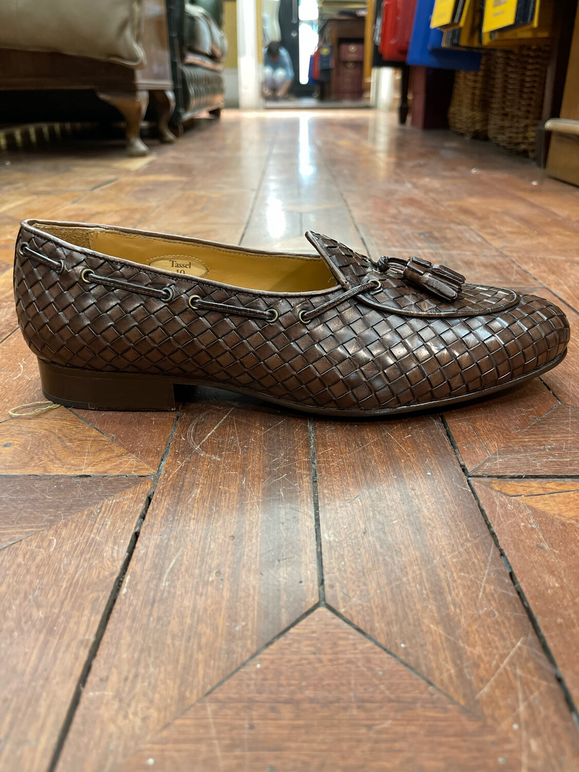 Classichina mocassino intrecciato con Tassel