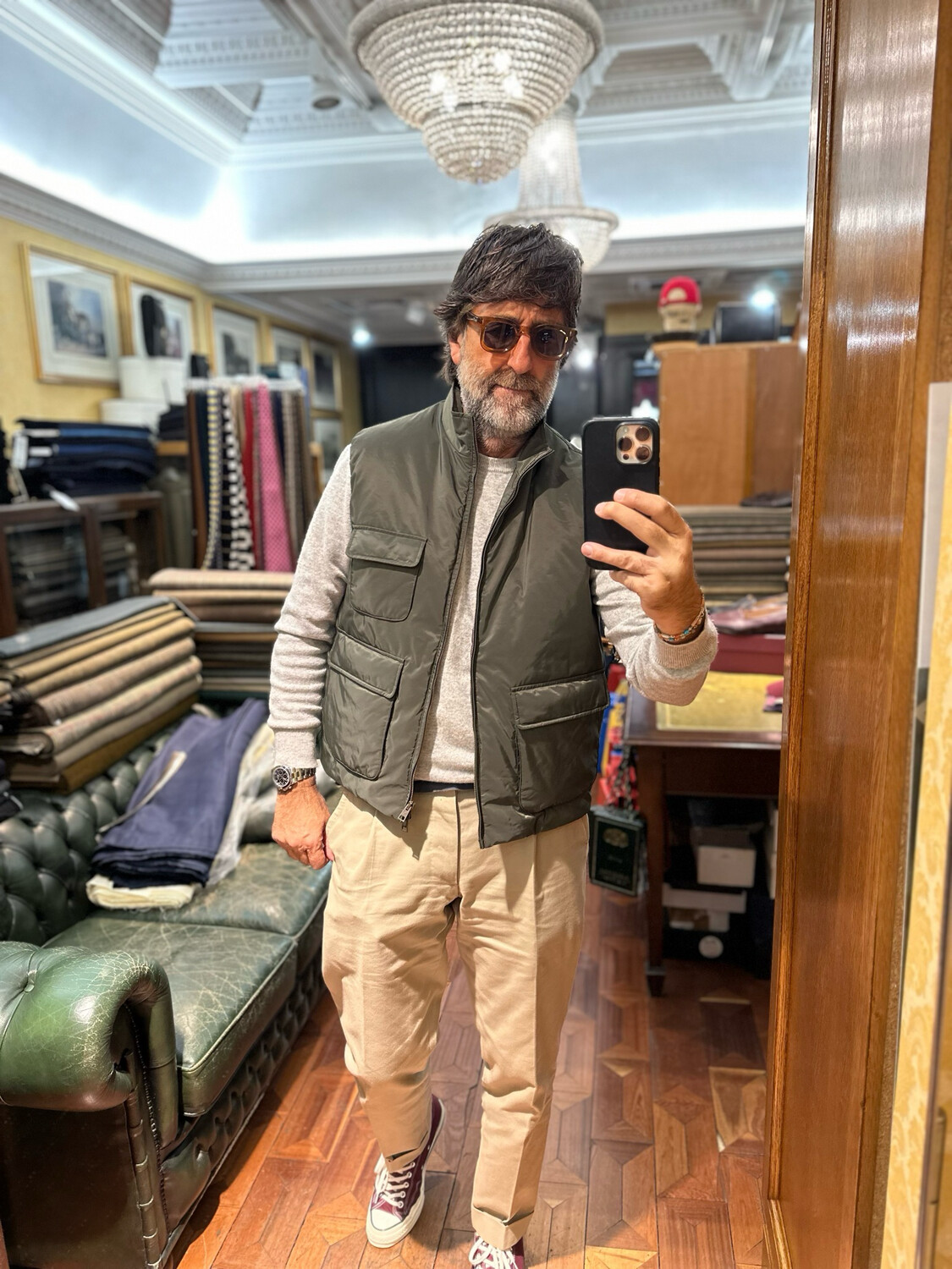 Gilet trapuntato