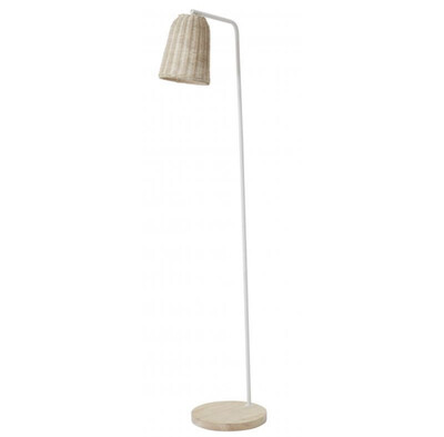 LIGHTING - RATTAN FLOOR LAMP