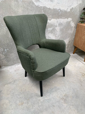 OLIVE WINGBACK ARMCHAIR