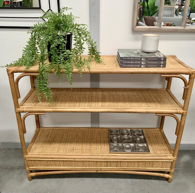 FURNITURE - NATURAL RATTAN HAMPTON CONSOLE FURNITURE - NATURAL RATTAN HAMPTON CONSOLE