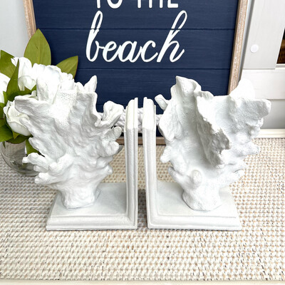 CORAL BOOKENDS SET