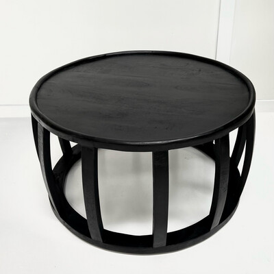 BLACK CARVED COFFEE TABLE
