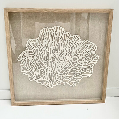 FRAMED CORAL WALL ART