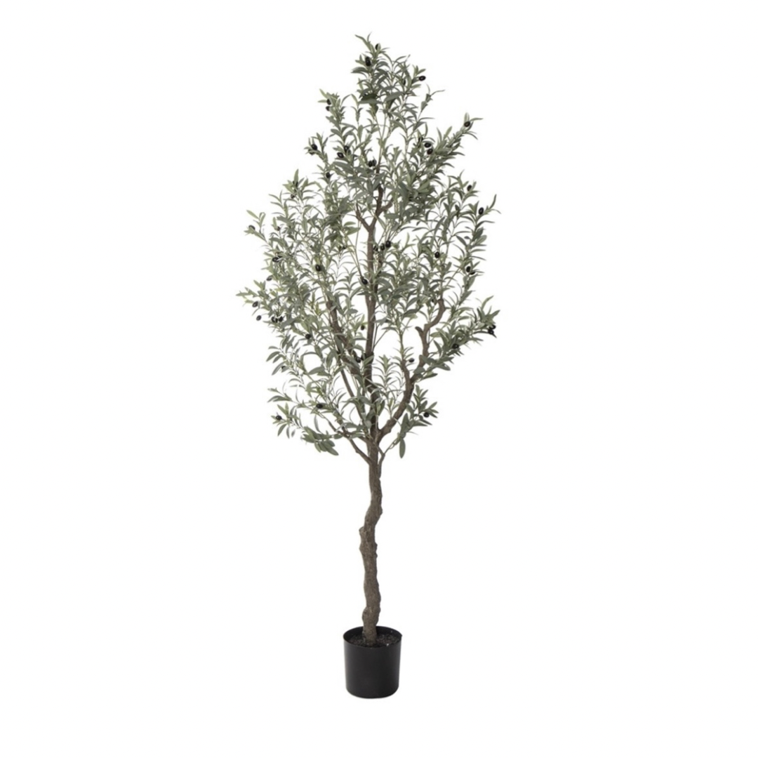 POTTED FAUX OLIVE TREE LARGE
