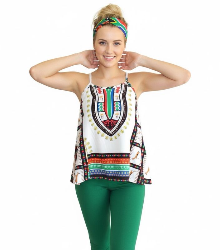 SA Dashiki Ladies Tops