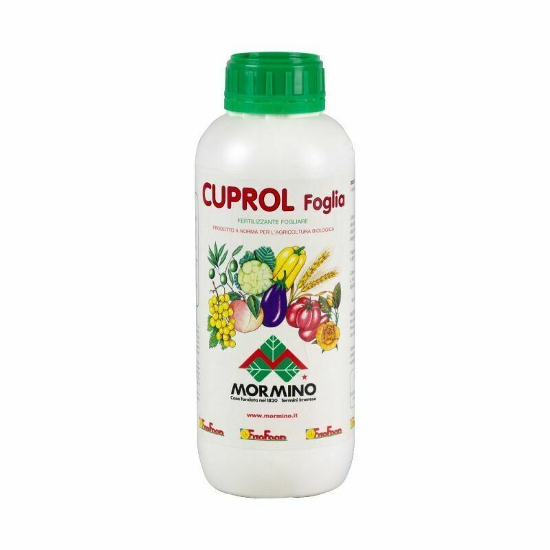 CUPROL foglia MORMINO - Kg.1 fungicida rame da ossicloruro