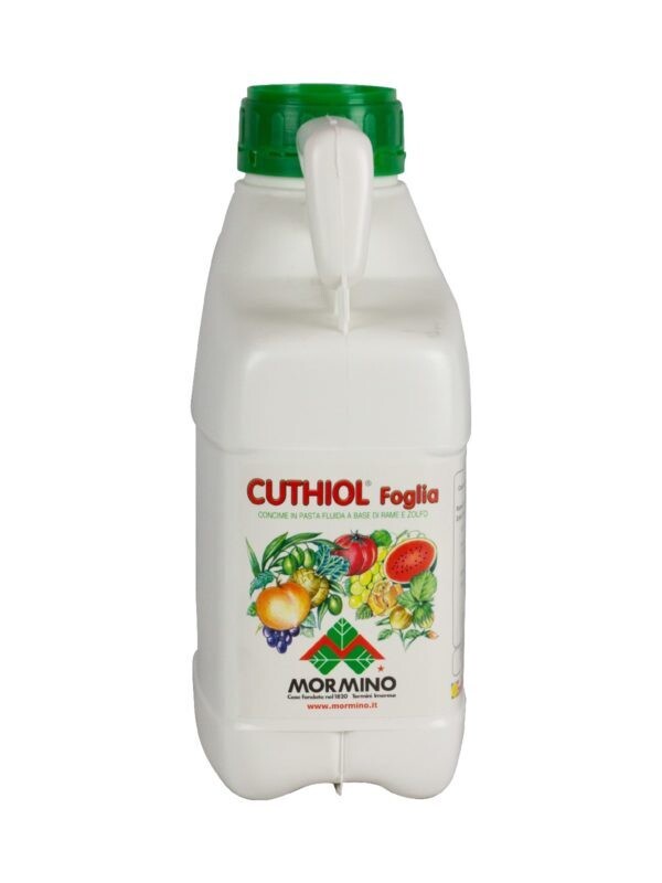 CUTHIOL foglia MORMINO - RAME E ZOLFO LIQUIDO, 4 KG, FUNGICIDA PASTA FLUIDA