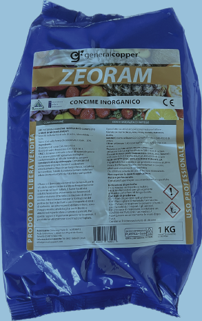 ZEORAM  Miscela in polvere di microelementi, zeolite, ossicloruro e boro. 1KG
