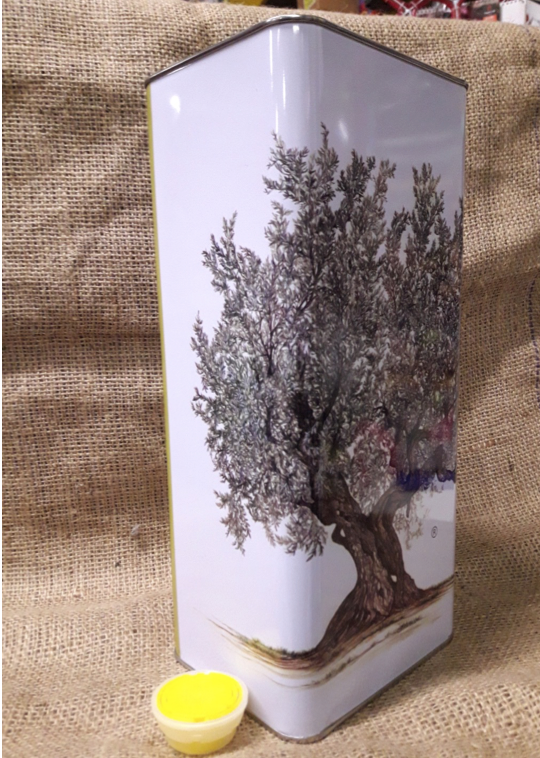 Lattina 5 lt. serigrafata con tappo (confezione 8 pz.) 60x25x32 h