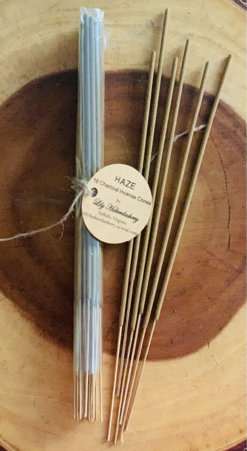 Hand Dipped Charcoal &amp; Wood Incense 15 Sticks
