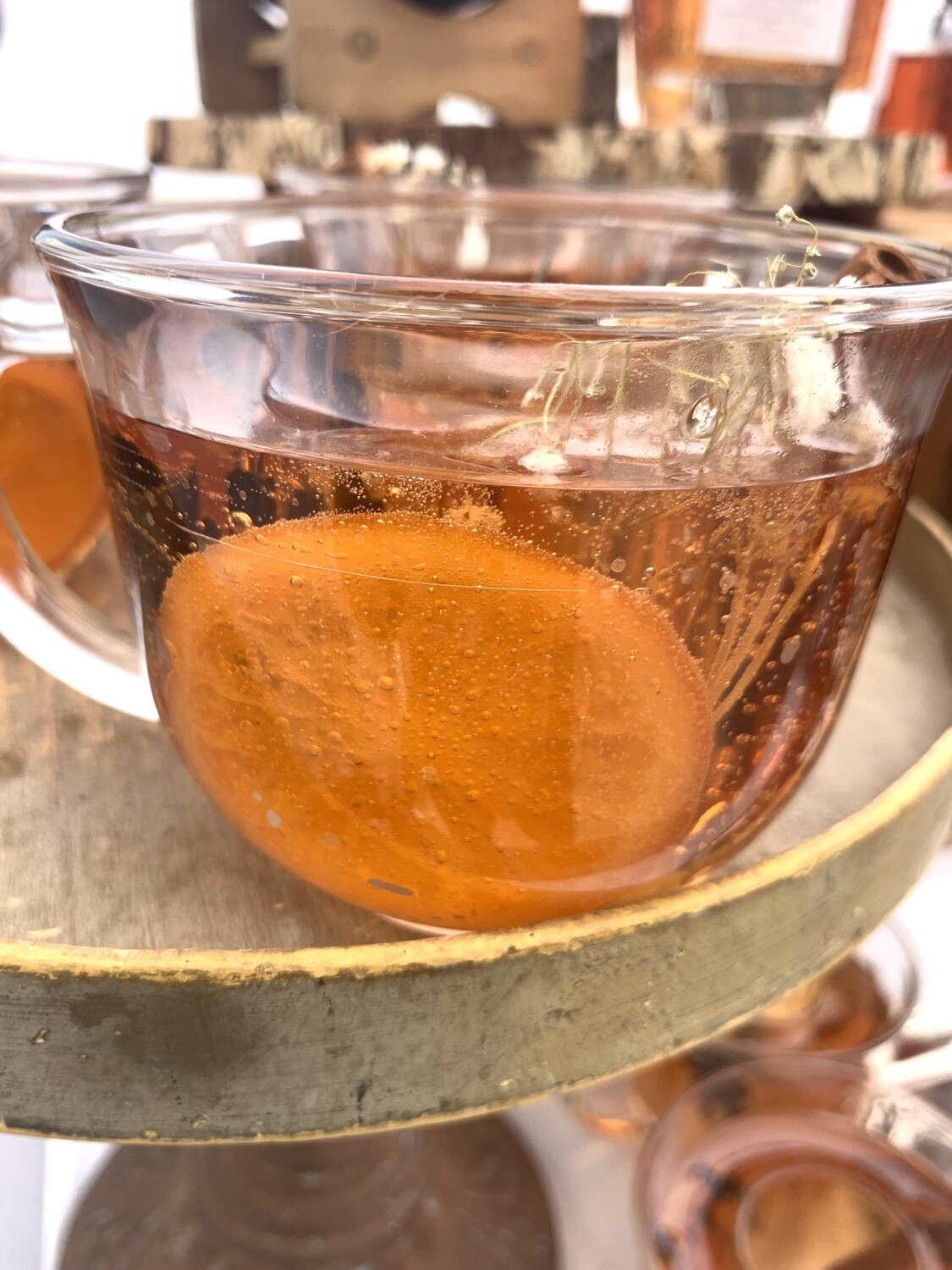 TEA LOVERS GIFT No Wick|GEL Tea Light Holder|Lightly Scented Orange &amp; Cinnamon