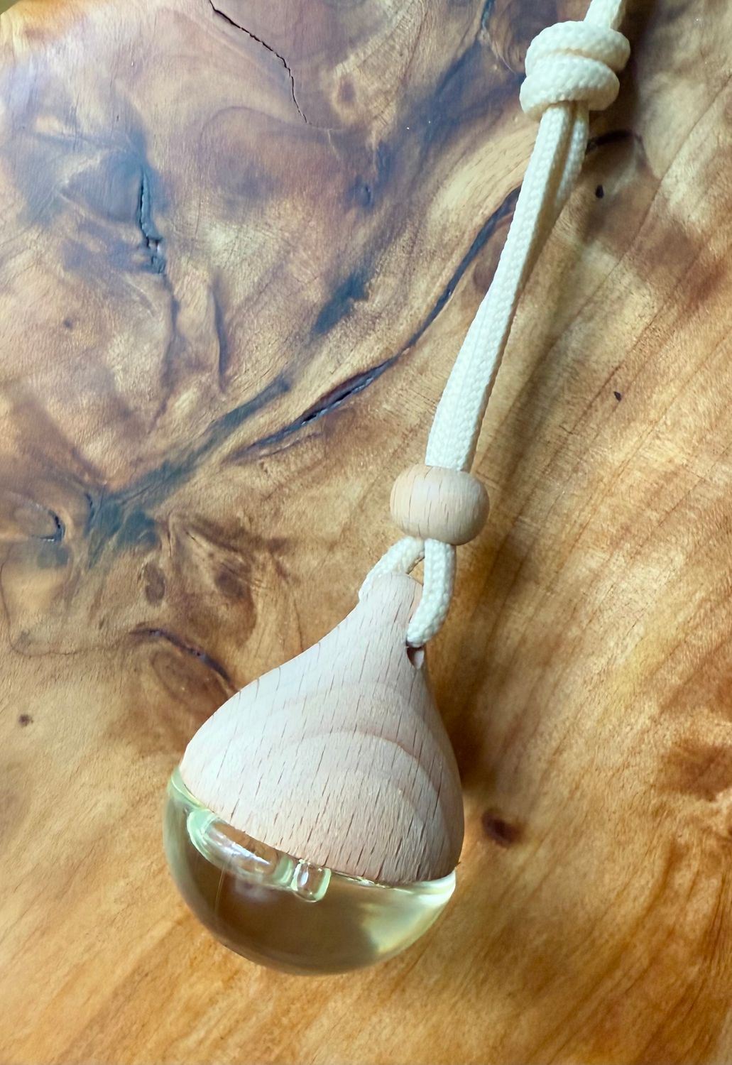 Glass Fragrance Oil Diffuser CAR or Closet Freshener Teardrop Glass