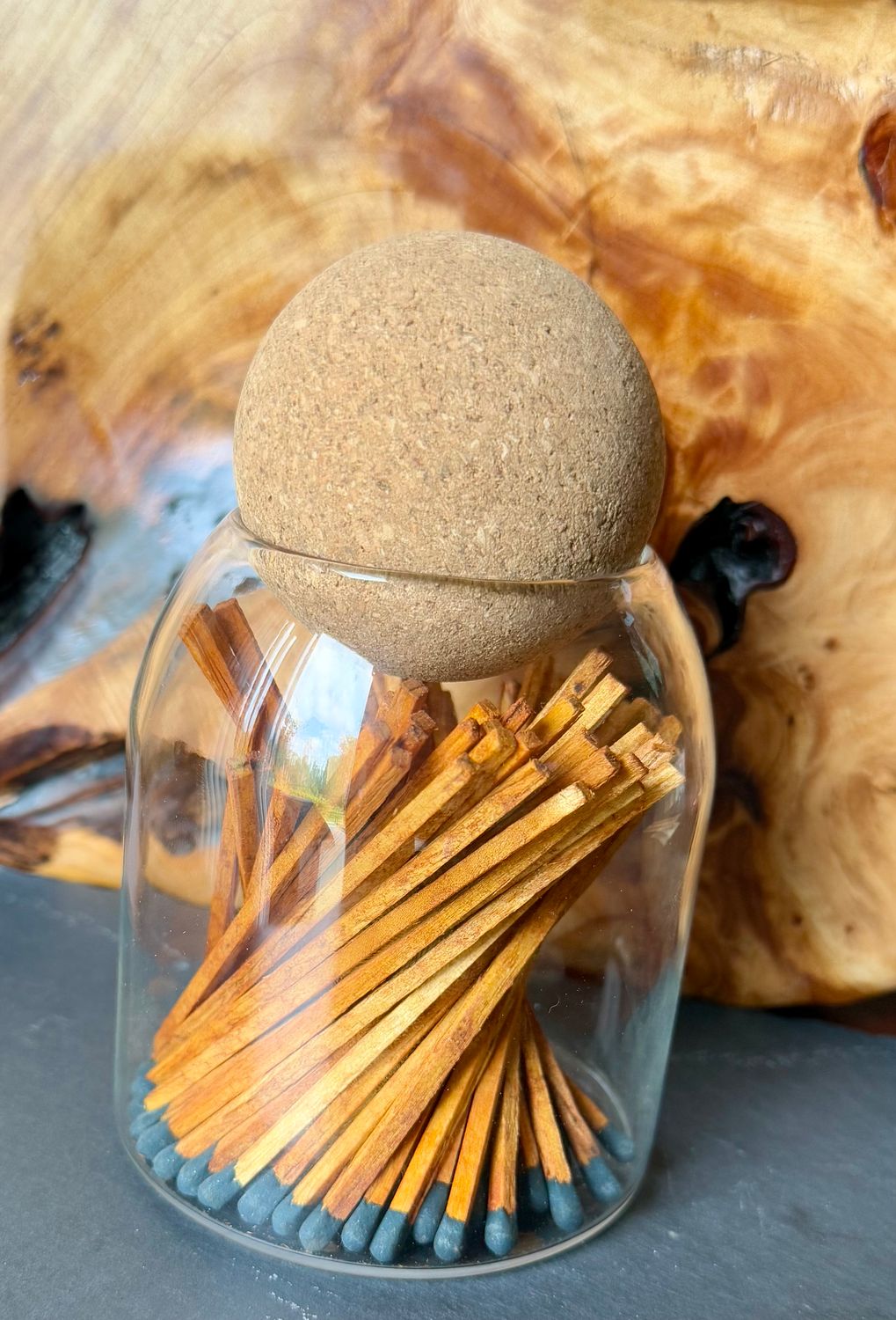 Glass Jar of 50 Safety Matches
