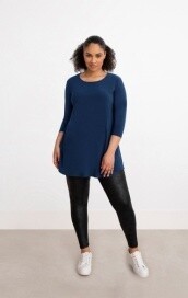 Sympli-Tunic Go To Classic 3/4 Slv