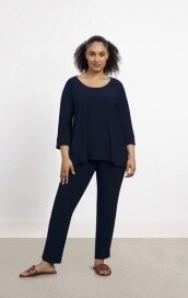 Sympli-Top Angle Seam Raglan Navy