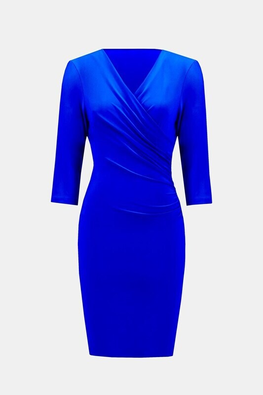 Joseph Ribkoff-Dress 3/4 SlvRuched Front