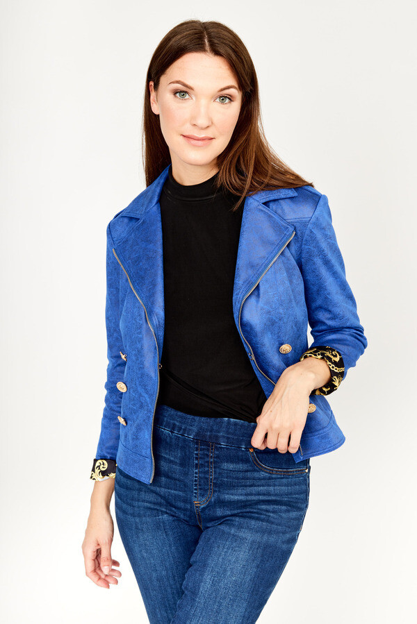 Frank Lyman-Jacket Knit Royal Blue