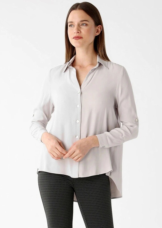 Lisette-Blouse Silver Grey