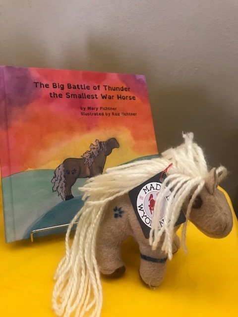 Thunder book and plush Thunder