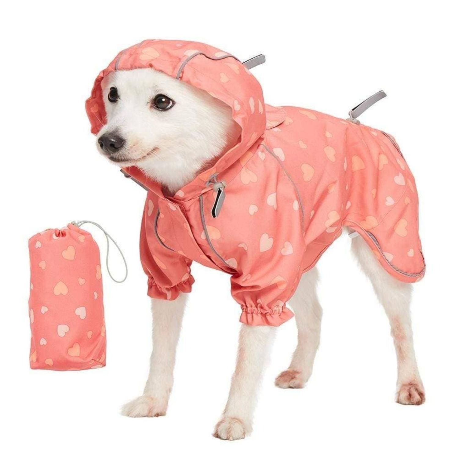 2-Leg Reflective Dog Raincoat