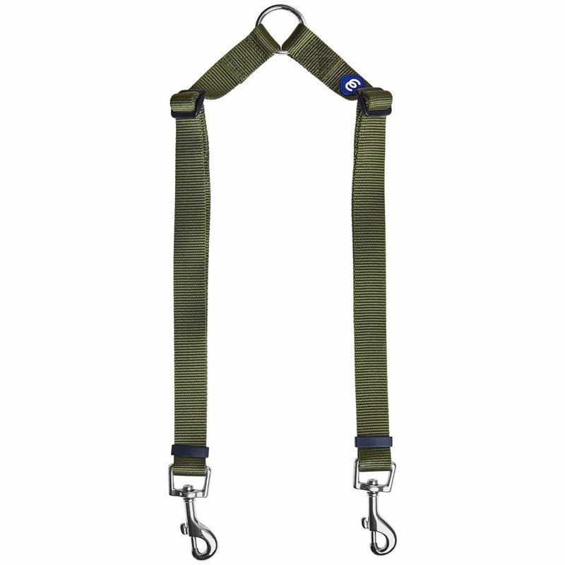 Blueberry Pet Double Dog Leash Coupler for Walking 2 Dogs