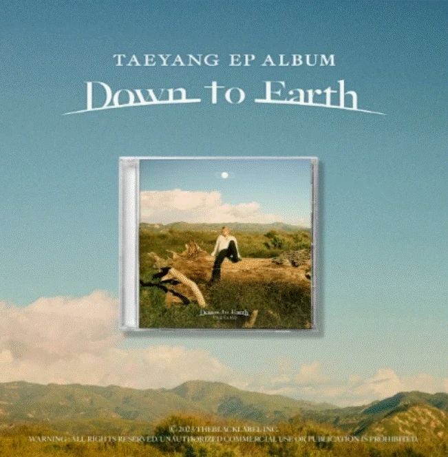 TAEYANG-EP Album [Down to Earth] + Poster + Photocard