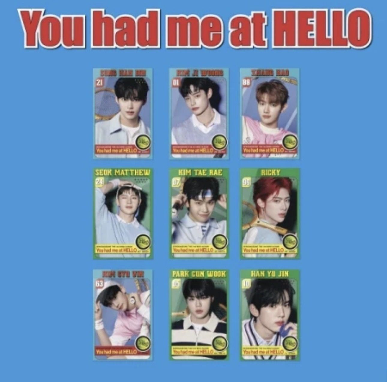 ZEROBASEONE-[You had me at HELLO] POCAALBUM Ver + Photocard