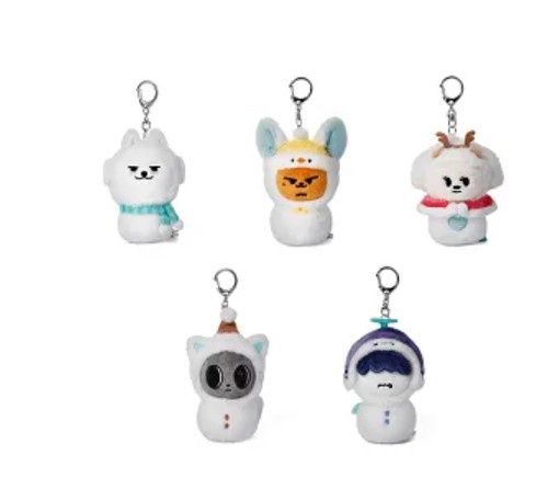 TXT PPULBATU Snow Magic Official Merch-Plush Keyring (Holiday Ver.) HWANG CHOON