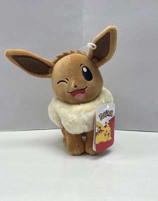 Pokemon Plush 7-8" (Pikachu/Squirtle/Chimchar/Piplup/Turtwig/Pancham/Bidoof/Dratini,/Vaporeon/Eevee/Horsea))