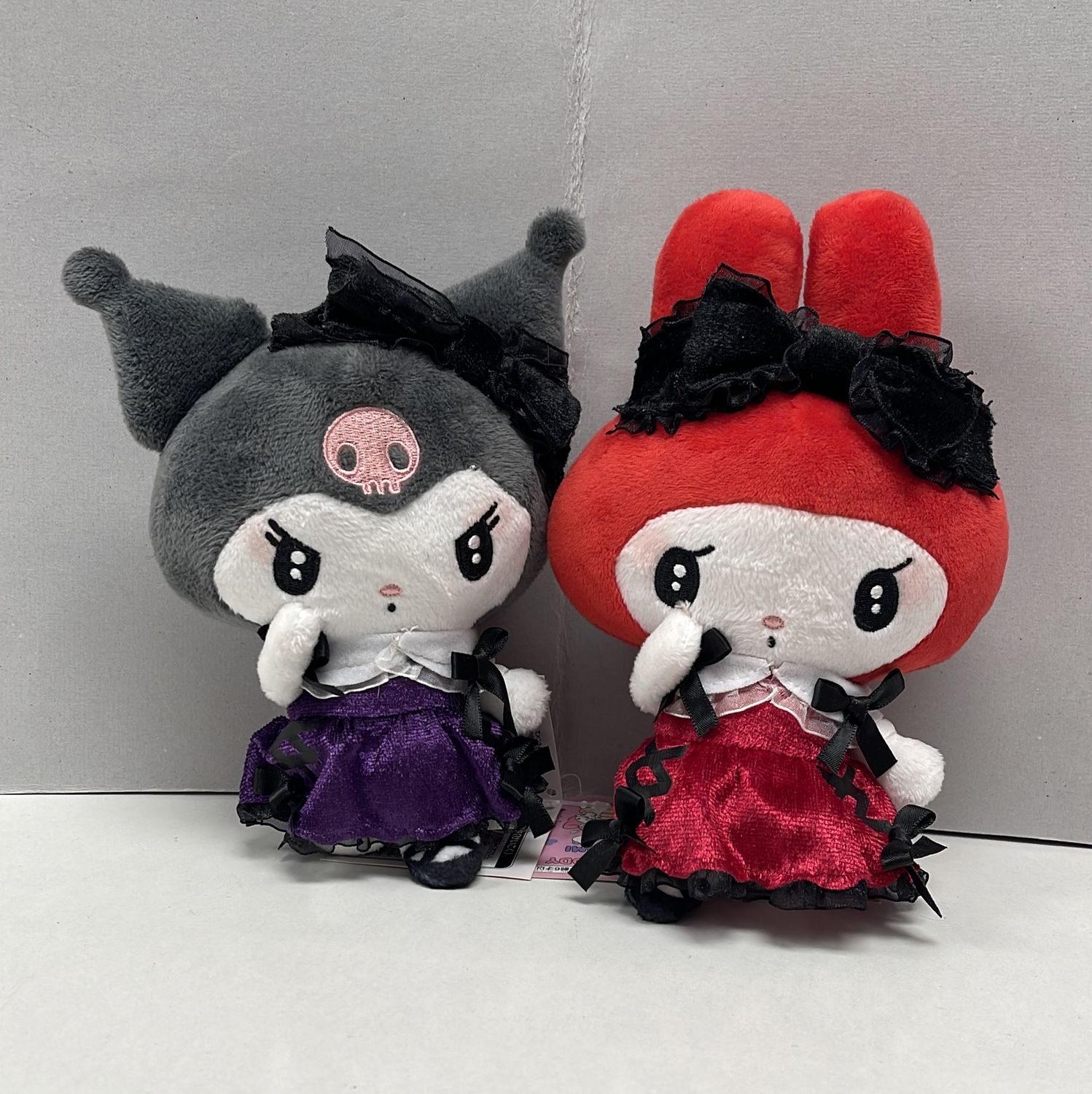 Sanrio Characters My Melody &amp; Kuromi Love Darkness Town Plush, 7"