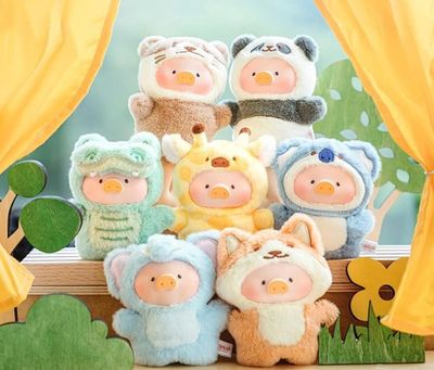 LuLu the Piggy-Animal Party Puppet Show Plush Keychain Blind Box