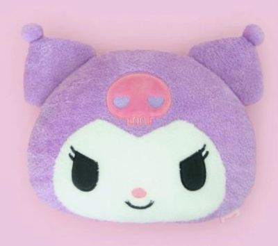 KUROMI Flat Fur Face Cushion