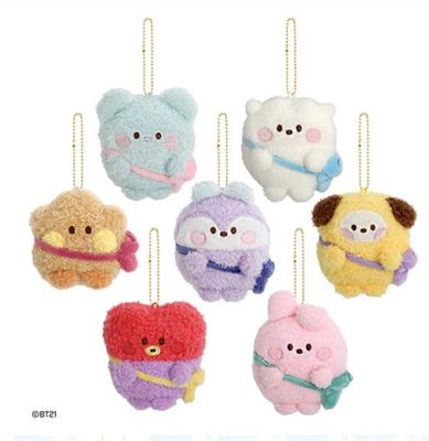 BT21 PLUSH KEYRING POM POM SHOOKY