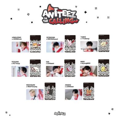 ANITEEZ IN THE CALLING: MD 27. CARD COVER STICKER SET