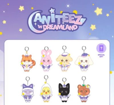 ANITEEZ IN DREAMLAND PLUSH KEYRING-GUARDIAN ANGEL VER.