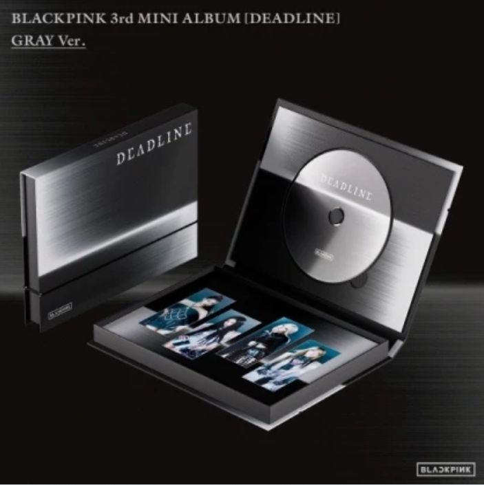 BLACKPINK-3rd Mini Album [DEADLINE] (Gray Ver.) + Photocard