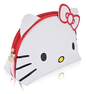 SANRIO_Hello Kitty Dome Makeup Bag - Red