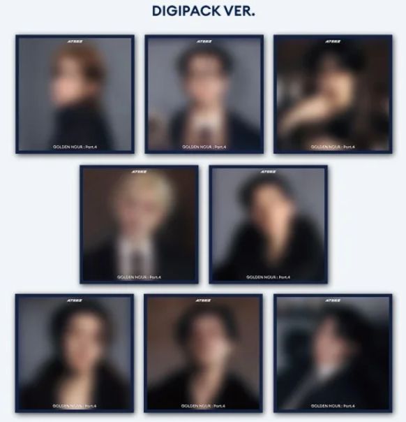 ATEEZ-[GOLDEN HOUR : Part.4] (DIGIPACK VER.) + HELLOLIVE/MakeStar/SW