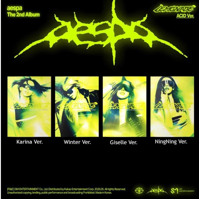 AESPA-[LEMONADE] (ACID Ver.) + Everline Photocard